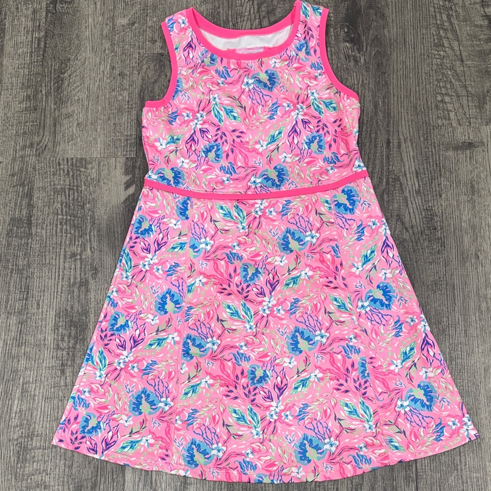 Tommy Bahama Pink and Blue Floral Kids Dress